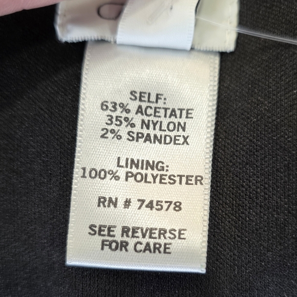 NWT Cache Satin Elegant Black Puff Sleeve Midi Dress Size 6 - Picture 8 of 10